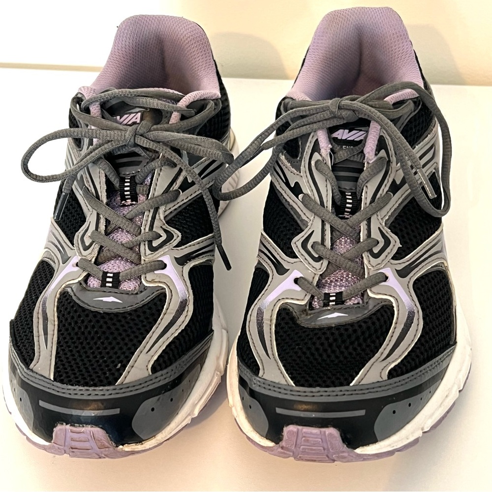 Avia Women's AVI-ENDEAVOR Running Shoes Black  Iron Grey and Lavender Size 9 - Picture 4 of 7